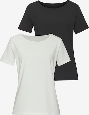 Tricou de la LASCANA pe negru: față