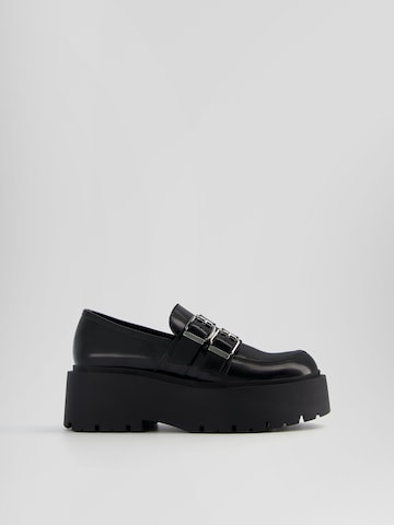 Bershka Loafer värissä musta