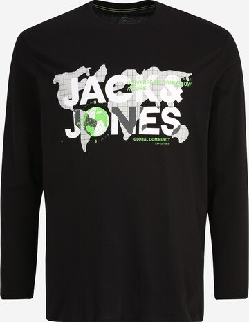 Jack & Jones Plus Tričko 'DUST' – černá: přední strana
