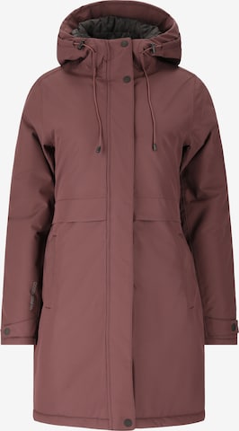 Whistler Outdoor jacket 'Mullie V2' in Brown: front