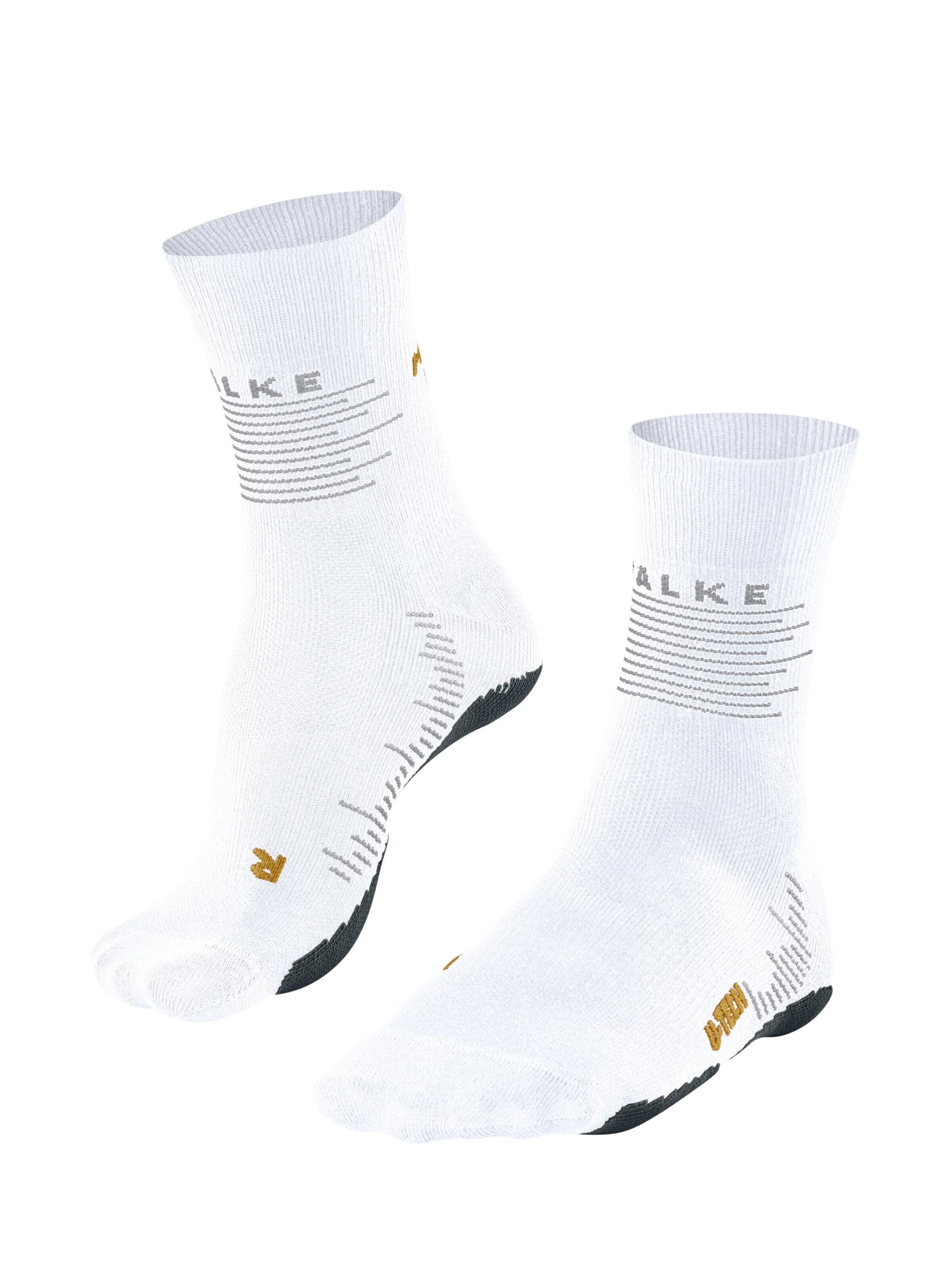 FALKE Athletic Socks 'RU True Motion' in White: front