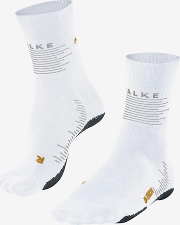 FALKE Athletic Socks 'RU True Motion' in White: front