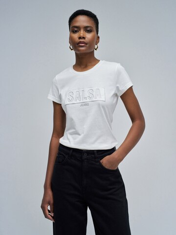 Salsa Jeans Shirt in Beige: voorkant