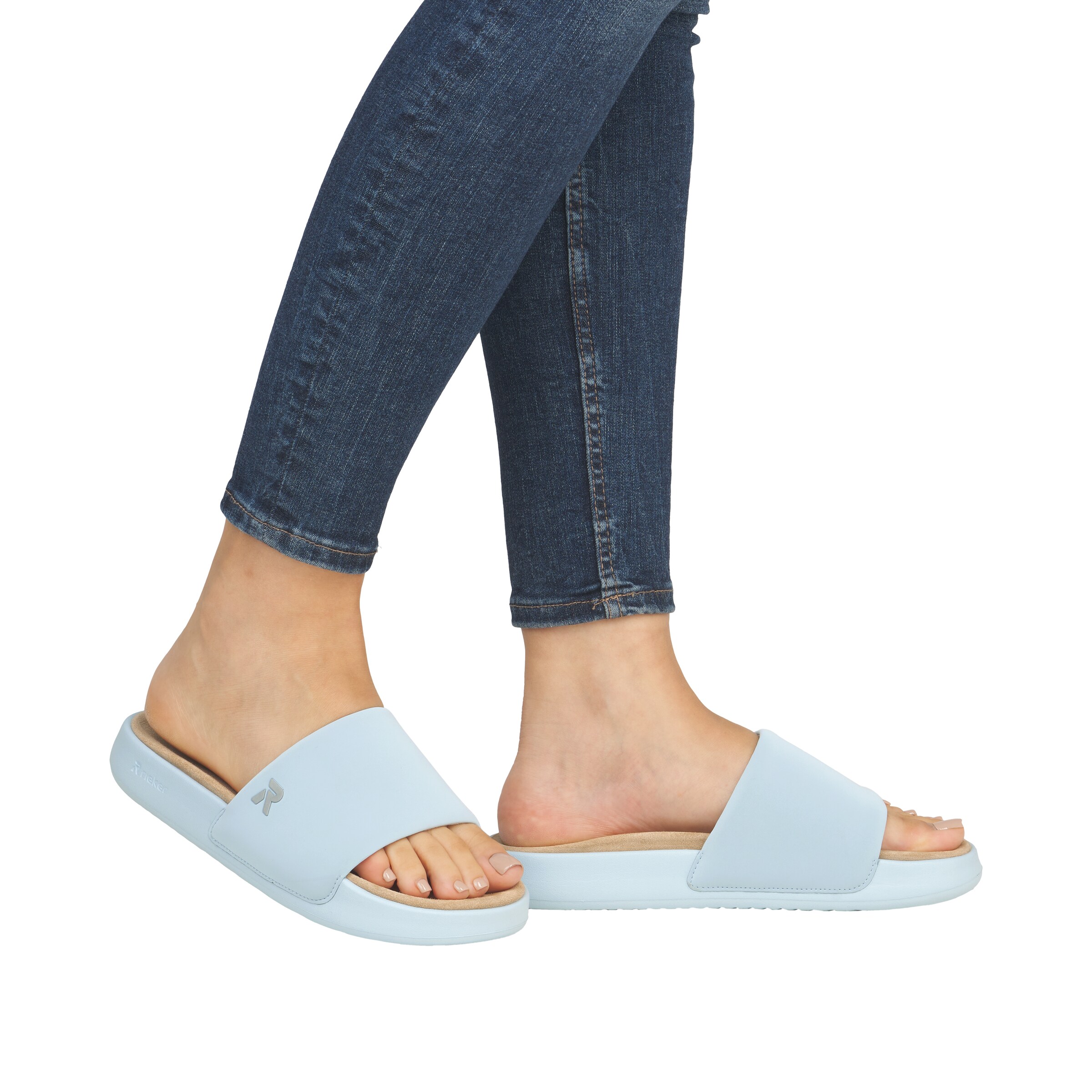 Mule Rieker Sport en bleu