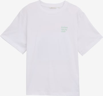 TOM TAILOR DENIM T-shirt i vit: framsida
