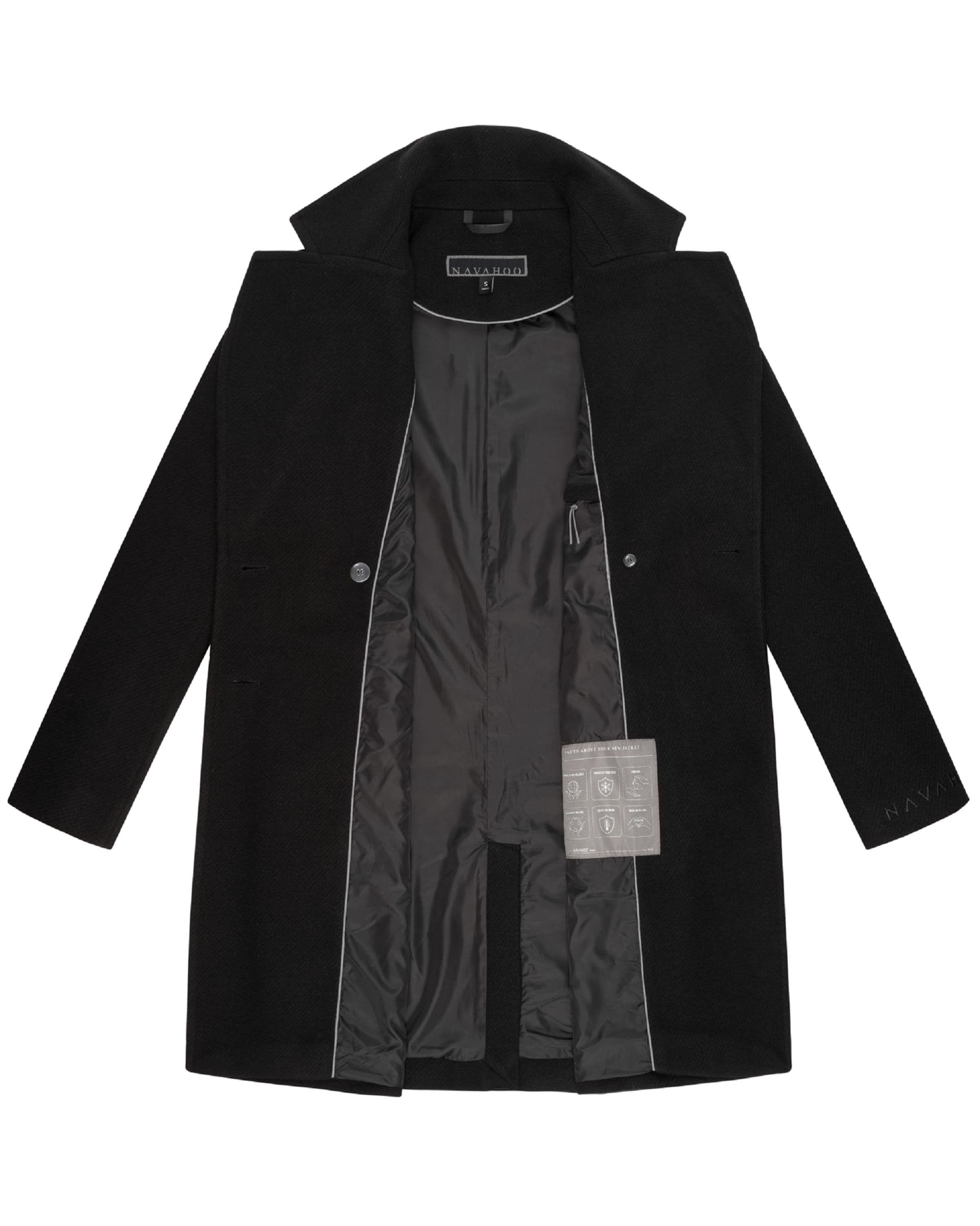 NAVAHOO Prechodný kabát 'Frostjuwel 14' - Čierna