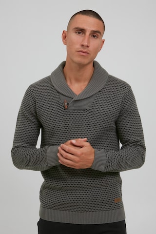 INDICODE JEANS Strickpullover 'COPENT' in Grau: predná strana