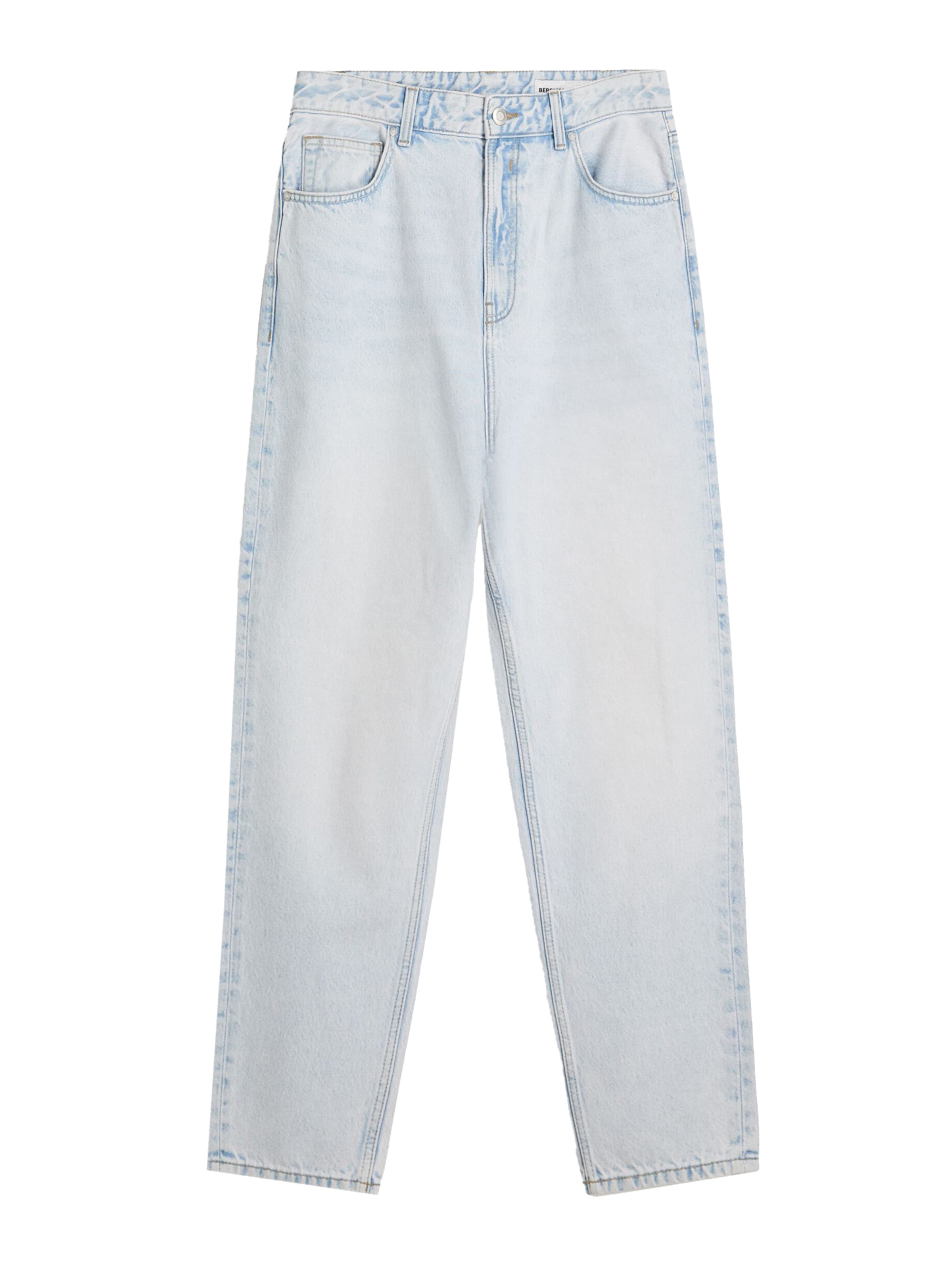 Largi Jeans de la Bershka pe albastru: față