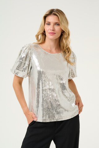 Chemisier Cream en argent : devant