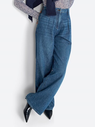 Rich & Royal Wide leg Jeans in Blue: front