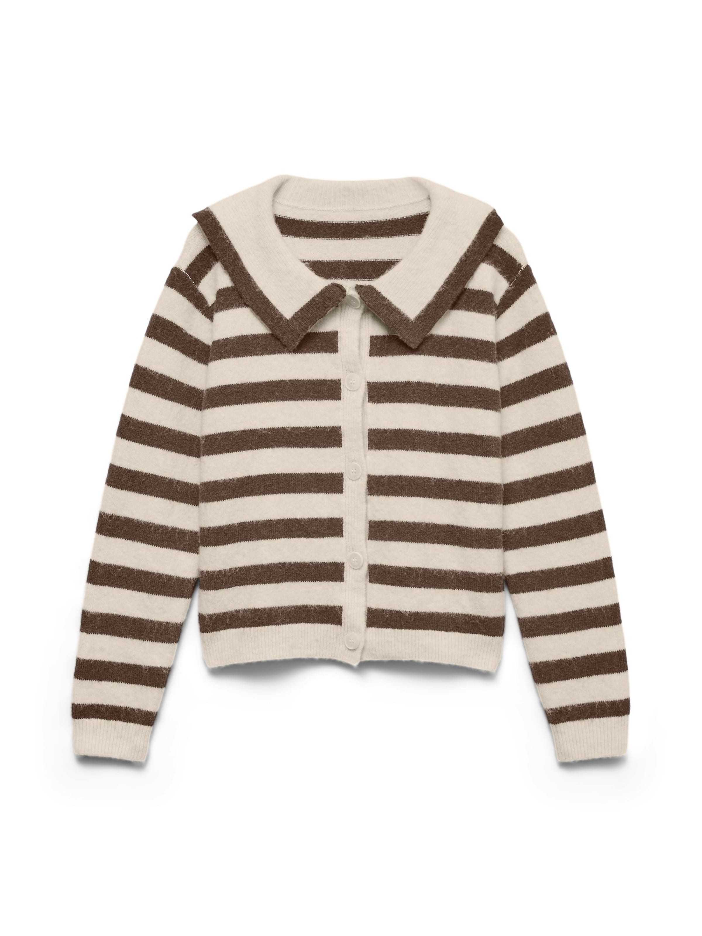 VERO MODA Knit cardigan 'VMSailor' in White: front