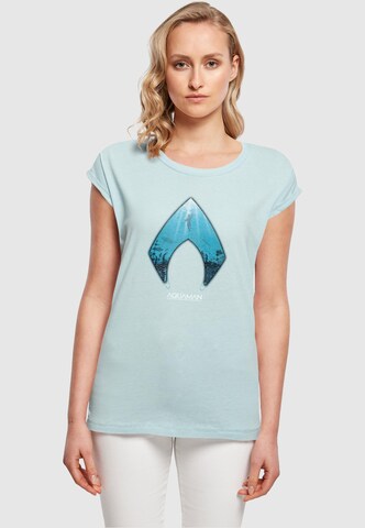 ABSOLUTE CULT T-Shirt 'Aquaman - Ocean' in Blau: Vorderseite