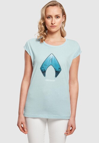 ABSOLUTE CULT T-Shirt 'Aquaman - Ocean' in Blau: predná strana