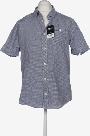 Schott NYC Button Up Shirt in XL in Blue: front