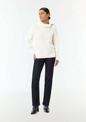 COMMA Pullover in Weiß