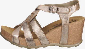 FLY LONDON Strap Sandals in Gold
