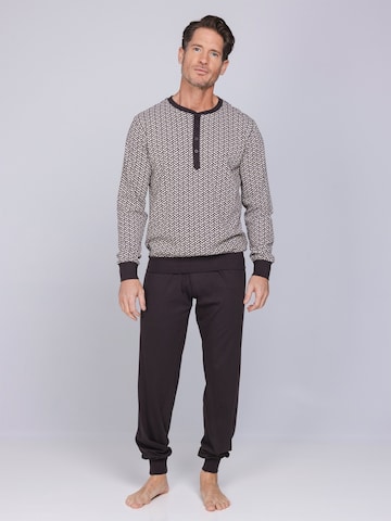 Pastunette Pyjama lang in Bruin: voorkant
