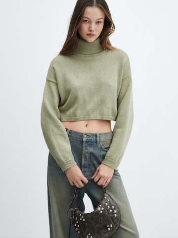 MANGO Sweater 'Ricotta' in Green: front