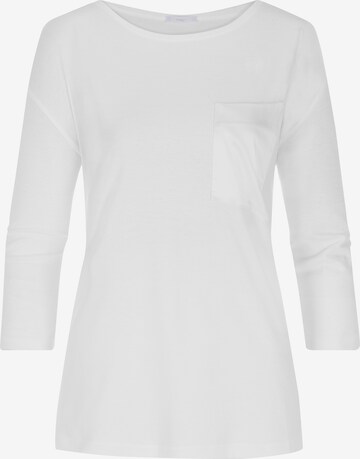 Mey Pajama Shirt in White: front