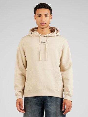 GUESS Sweatshirt 'ROY' in Beige: predná strana