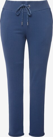 Ulla Popken Regular Broek in Blauw: voorkant