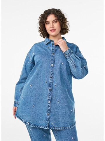 Zizzi Блузка в Синий: спереди