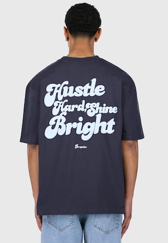 Dropsize Футболка 'Hustle Hard' в Синий: спереди
