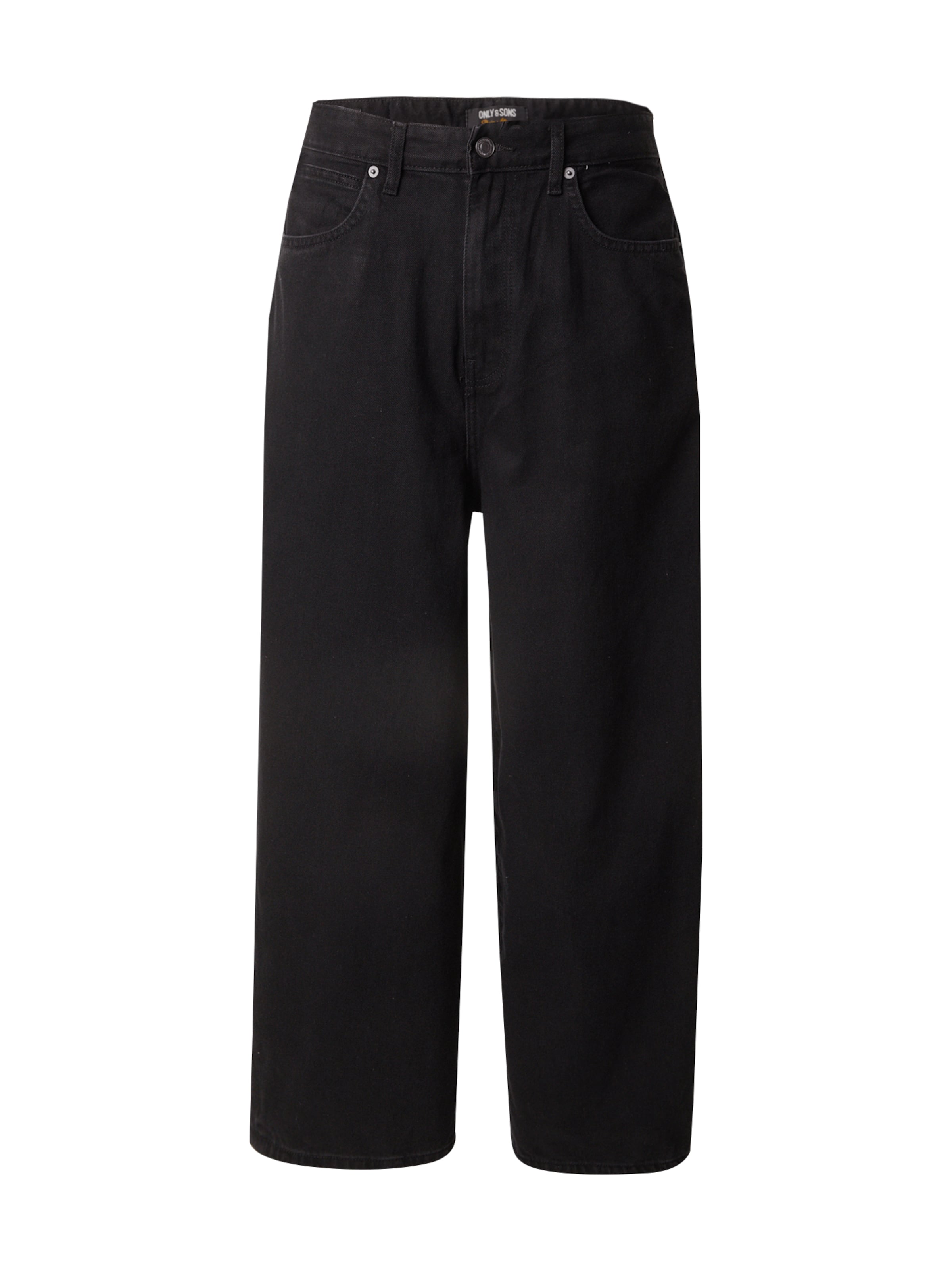 Only & Sons - Loosefit Vaquero 'CARL' en negro: frente