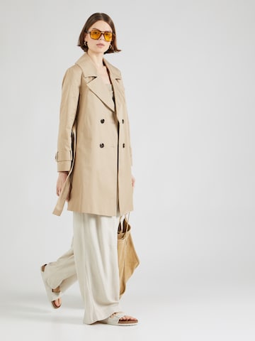 Sisley Between-Seasons Coat in Brown