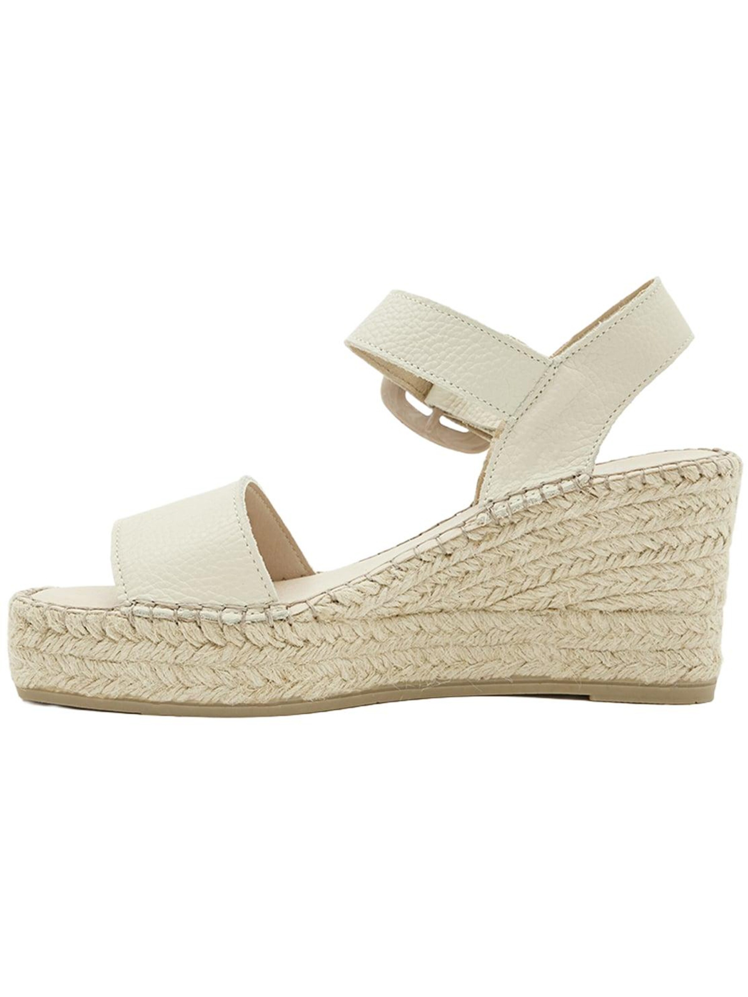 Desa Sandals 'Keilsandalen' in White