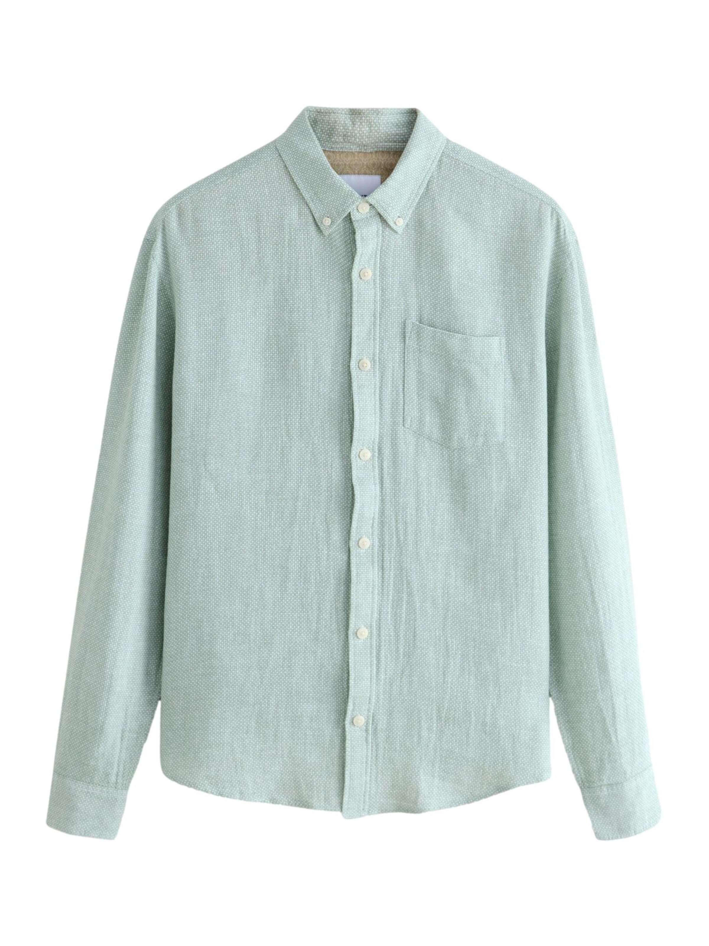 Next Regularny krój Koszula w kolorze zielony: przód