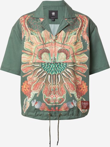 G-Star RAW Blus 'Hawaiian' i grön: framsida