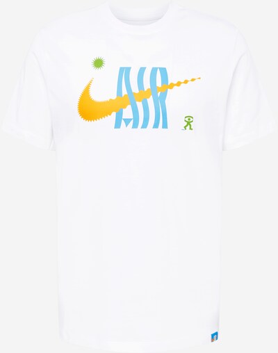 Tricou Nike Sportswear pe azur / galben închis / verde / alb, Vizualizare produs
