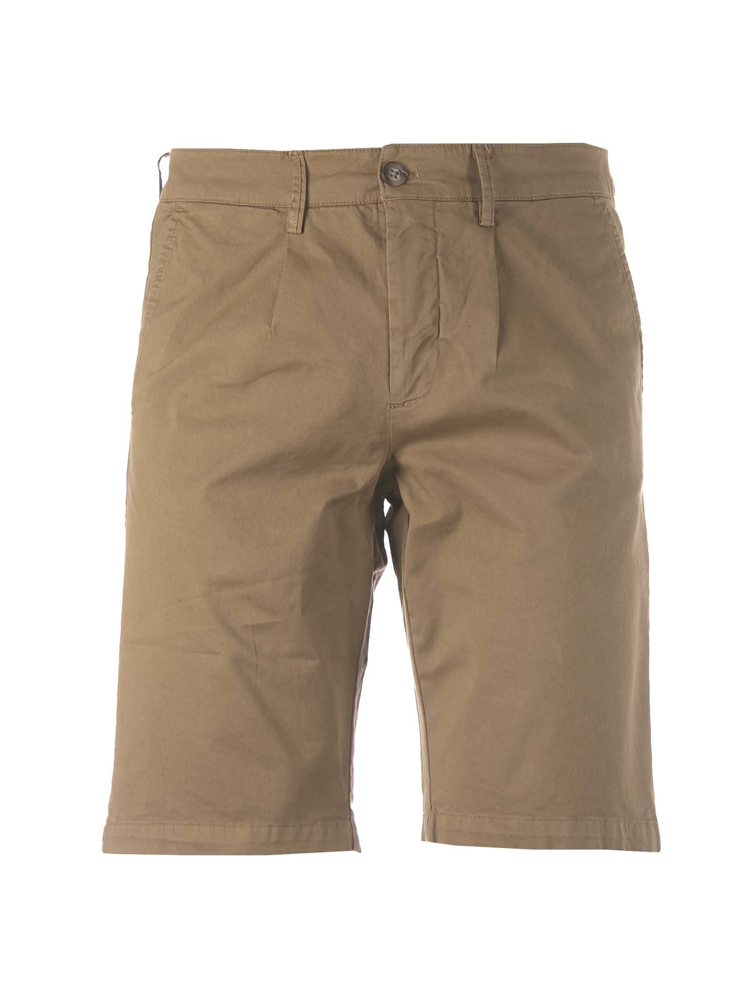 Pantalon chino BOMBOOGIE en marron : devant