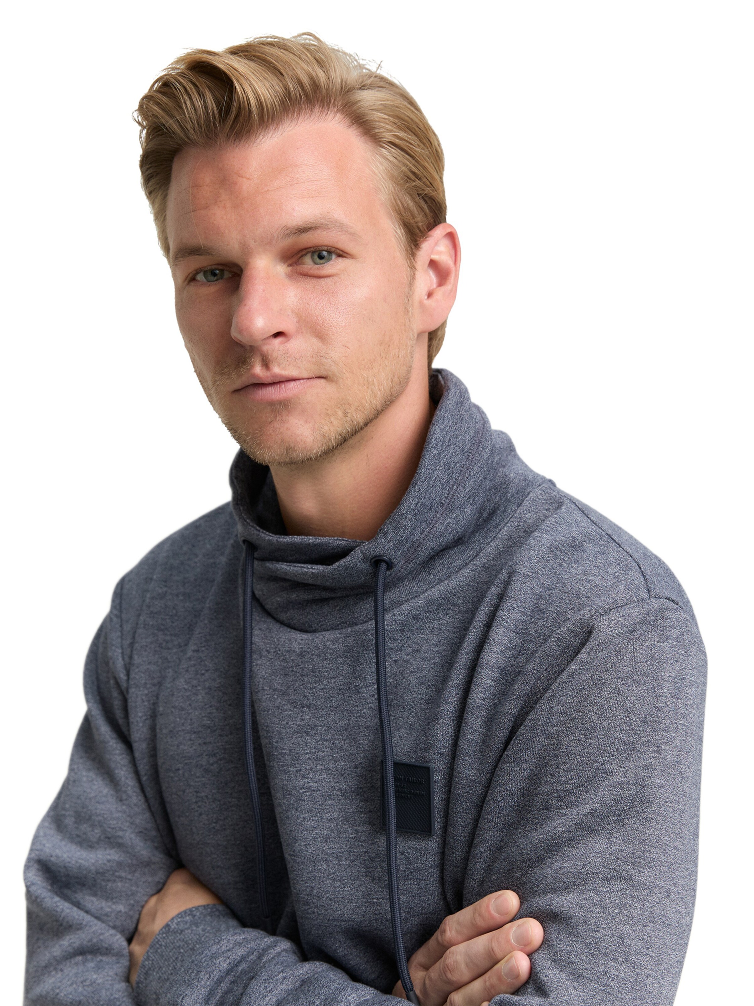 TOM TAILOR Sweatshirt in Grey