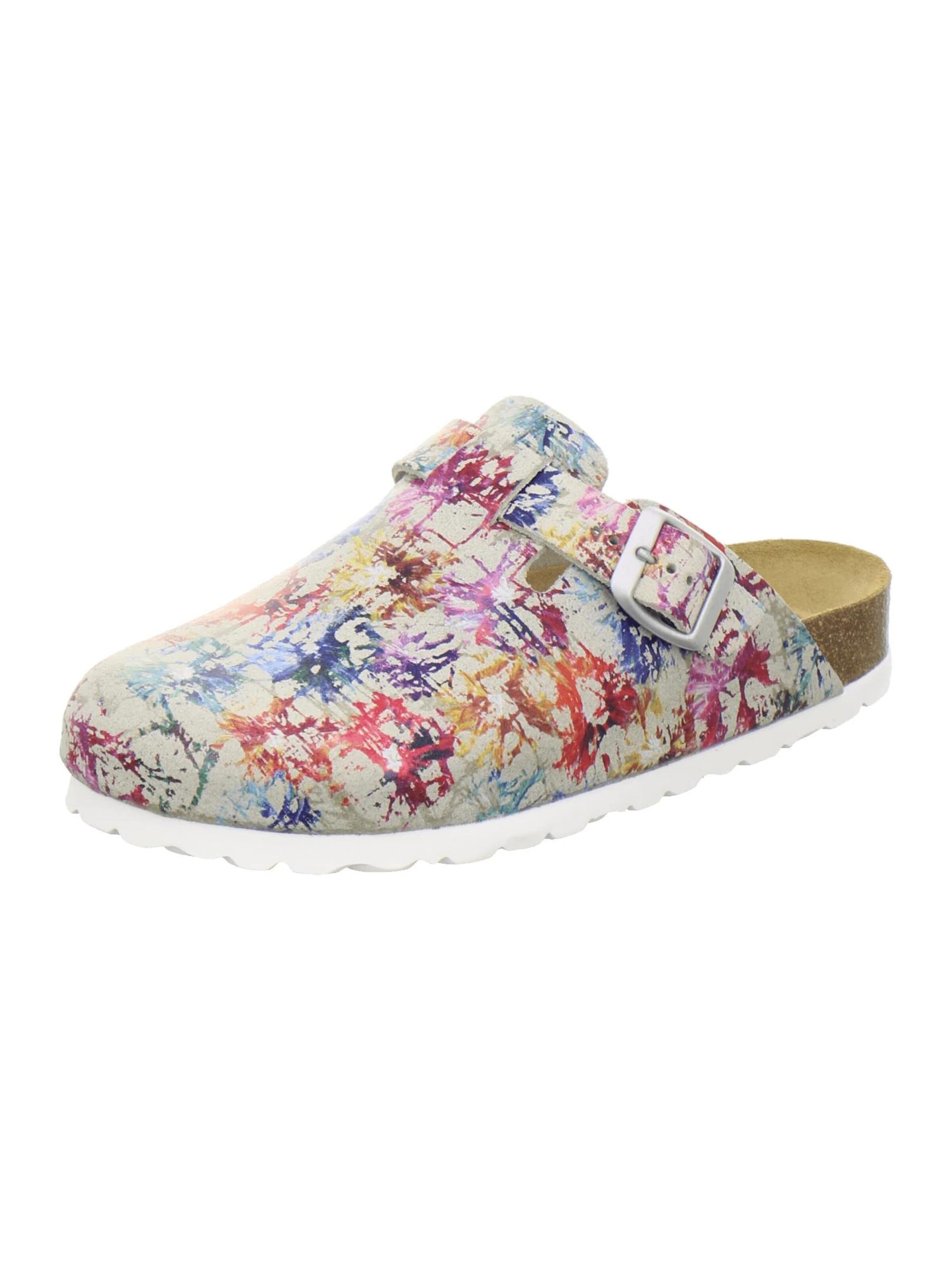 Sabots 'Clogs Damen paint Veloursleder' AFS-Schuhe en mélange de couleurs : devant