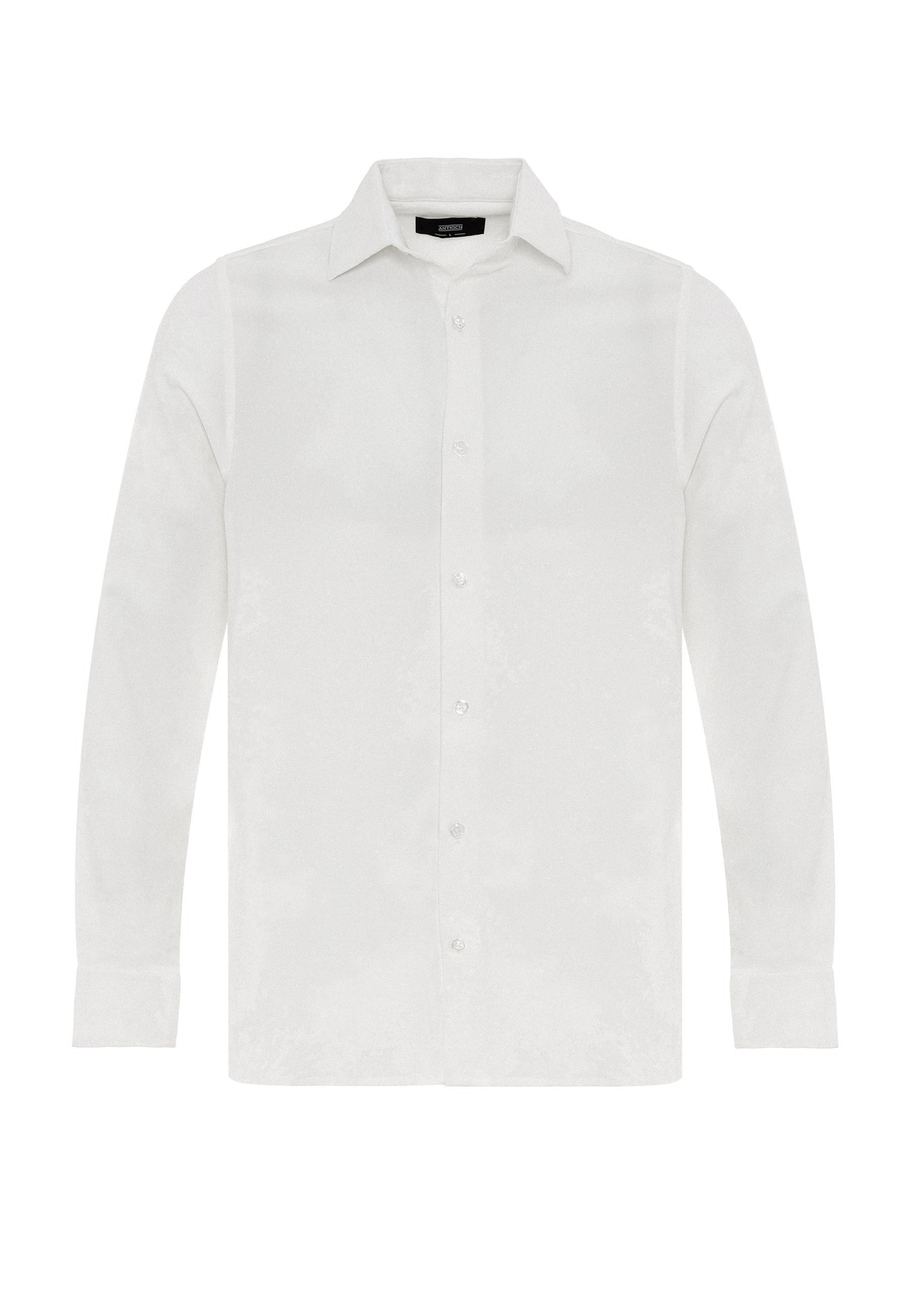 Antioch Slim fit Button Up Shirt in White: front