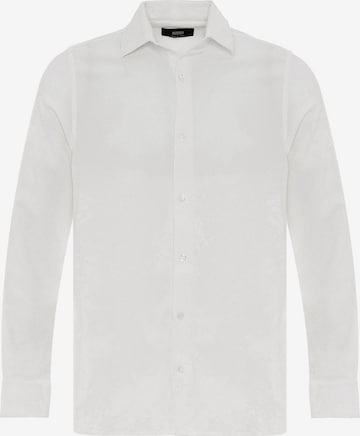 Antioch Slim fit Button Up Shirt in White: front