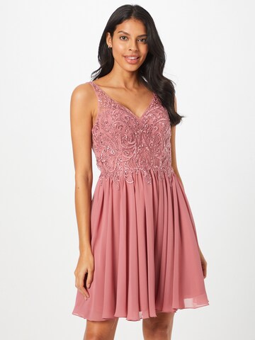 Laona Cocktail Dress in Pink: front