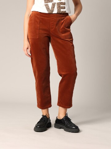 Regular Pantalon 'Wiyana' Deeluxe en marron : devant