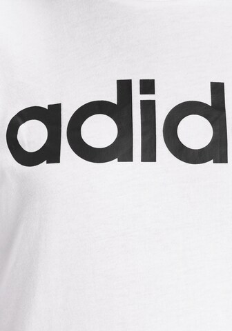 ADIDAS SPORTSWEAR Performance Shirt 'Essentials Linear Logo ' in White