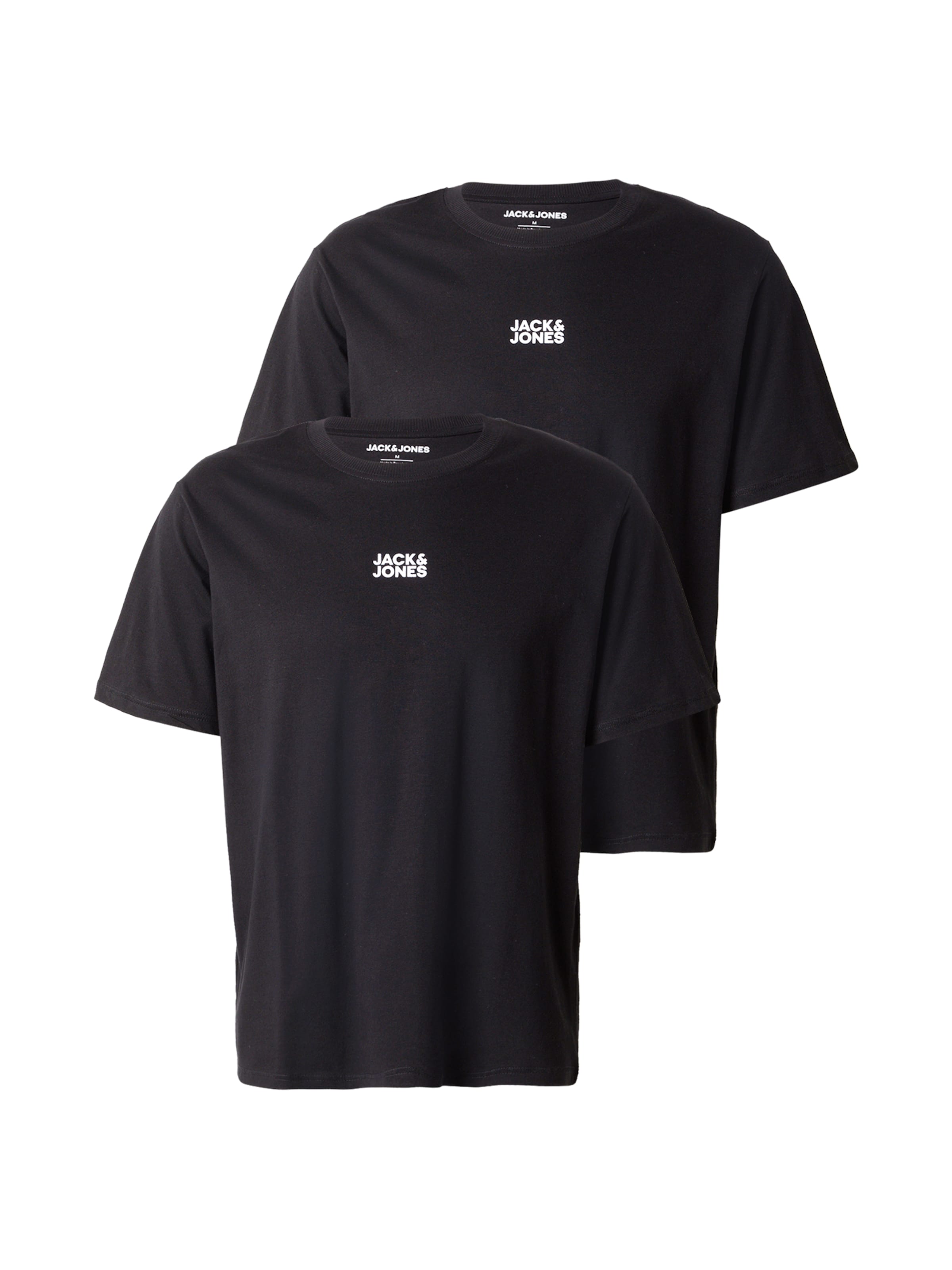 JACK & JONES Póló 'JWHCLASSIC' - fekete: elől