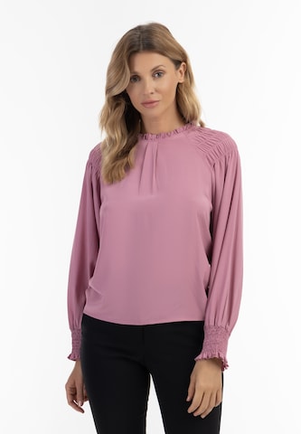 Usha Blus i rosa: framsida