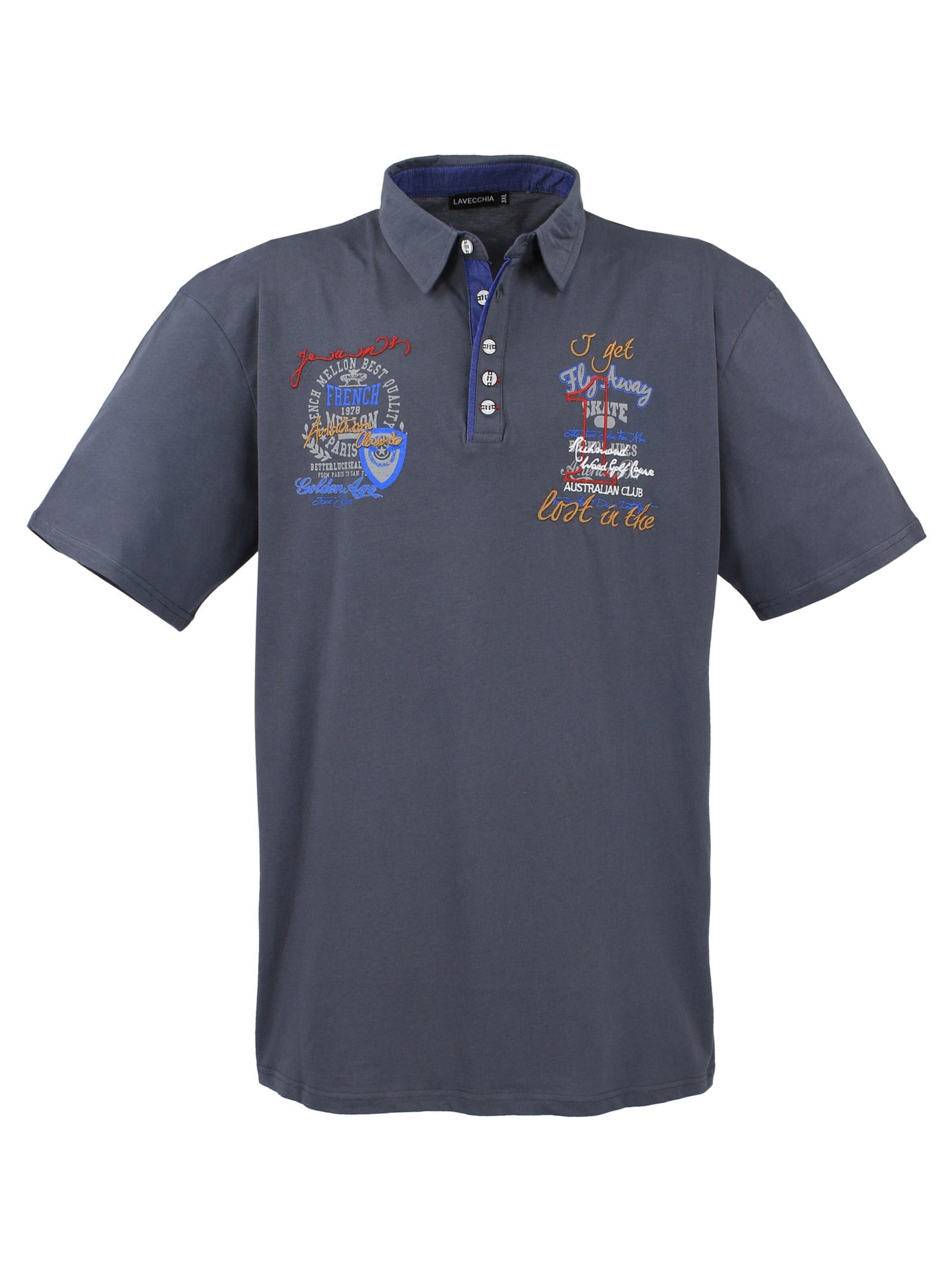 Lavecchia T-shirt 'LV-3101 Übergrößen' i grå