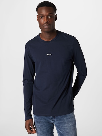 BOSS Orange Shirt 'Chark' in Blue: front