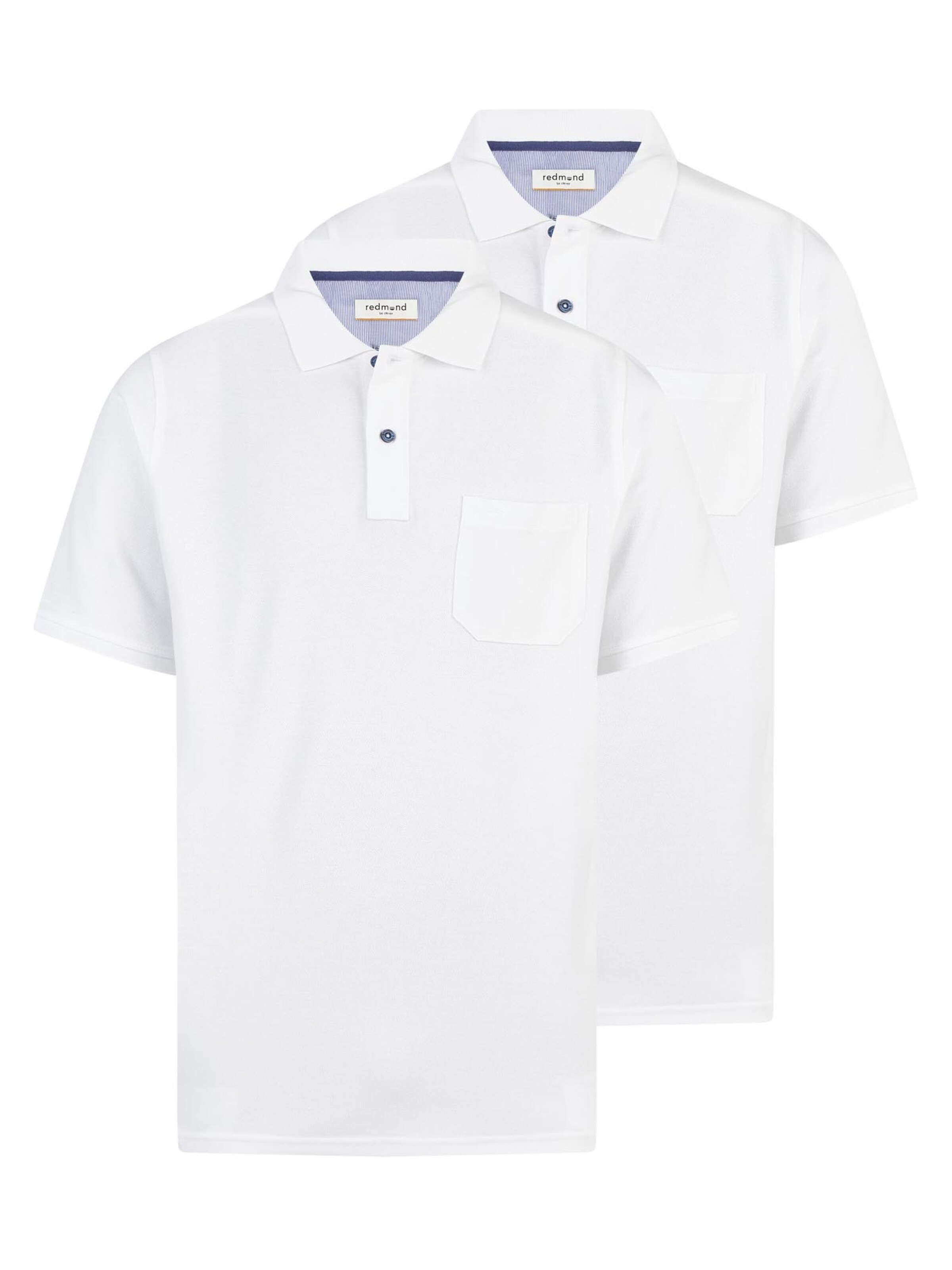 redmond Shirt 'Basic'‌‌ in Weiß: Vorderseite