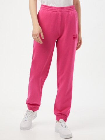 Effilé Pantalon HUGO en rose : devant