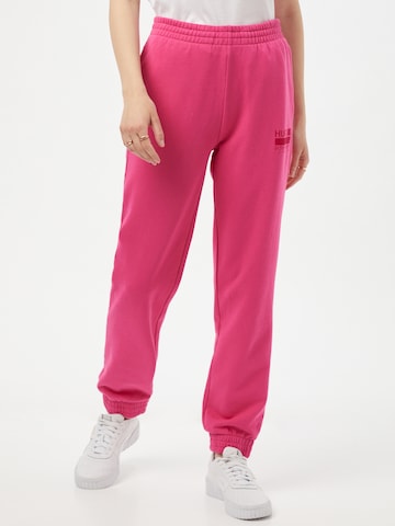 HUGO Tapered Broek in Roze: voorkant