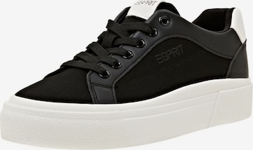 ESPRIT Sneakers laag in Zwart: voorkant