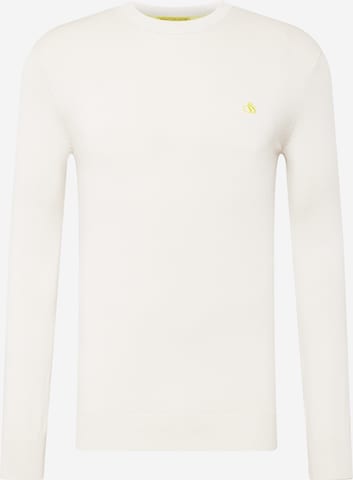 SCOTCH & SODA Pullover 'Essential' i hvid: forside